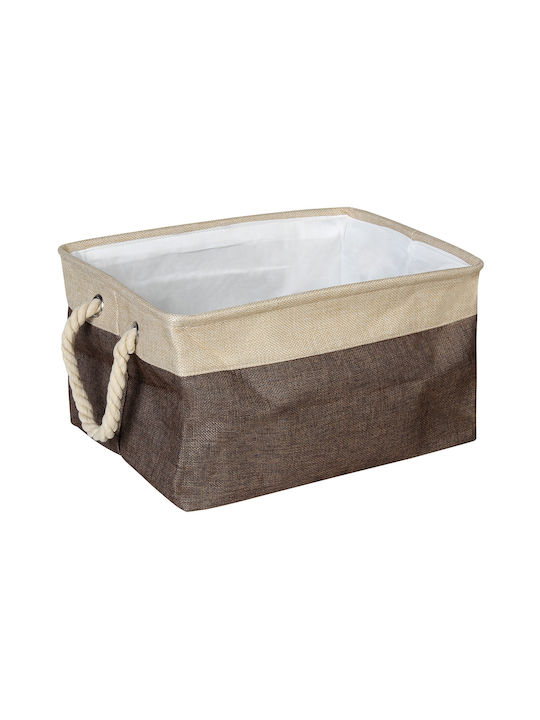 Keskor Storage Basket Fabric Beige 36x26x20cm 1pcs