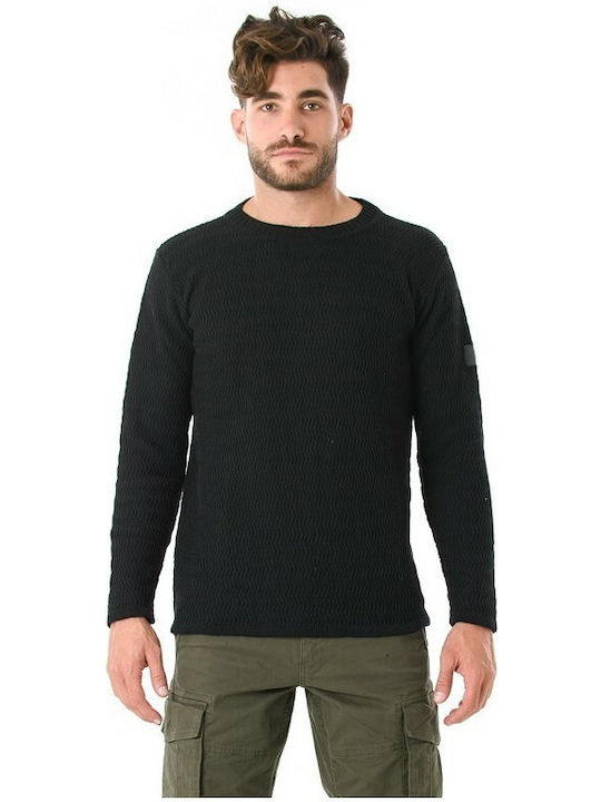 Bellissimo Men's Long Sleeve Sweater Black