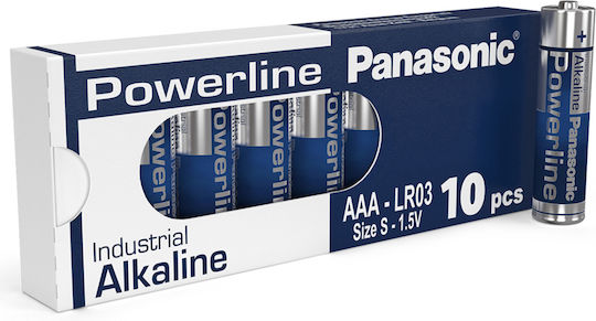 Panasonic Powerline Алкални Батерии AAA 1.5V 10бр