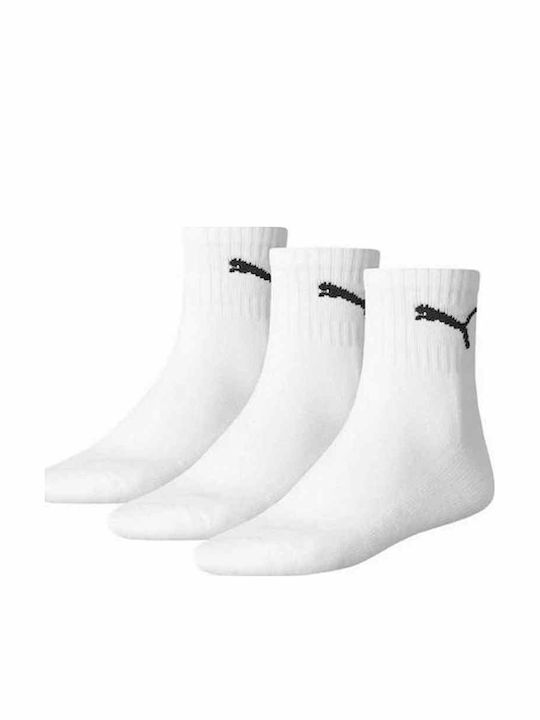 PUMA Șosete Sportive Albe 3 perechi