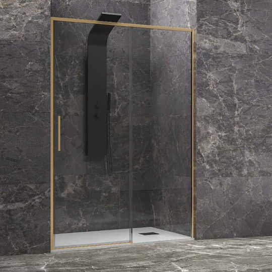Karag Lea 400 Duschwand für Dusche mit Schieben Tür 120x200cm Klarglas Oro Karag Lea 400 Duschwand für Dusche mit Schieben Tür 120x200cm Klarglas Oro