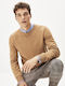 Celio Herren Langarm-Pullover Beige