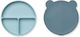 Liewood Baby Food Plate Mr Bear made of Silicone Blue