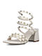 Leder Sandalen Weiß