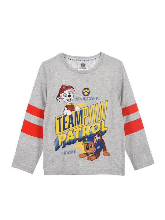 Superheroes Kids Blouse Long Sleeve LGREY