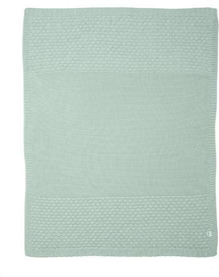 Mamas & Papas Одеяло Детски пелени за пелени Плетено Син Blue-green 70x90см.
