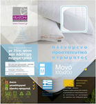 Single Quilted Mattress Cover with Elastic Straps 100x200cm