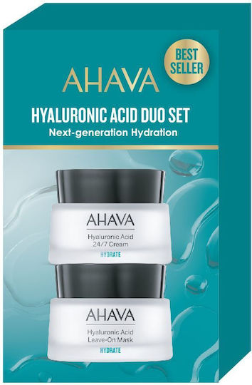 Ahava Hyaluronic Acid 24/7 Skin Care Set for Moisturizing & Αnti-ageing