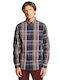 Staff Men's Shirt Long Sleeve Checked Plaid (Multicolour).