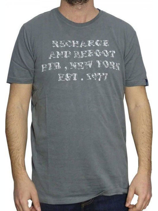 Battery T-shirt peach finish ελεφαντί