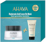 Ahava Hyaluronic Acid Skin Care Set for Moisturizing with Face Cream & Face Mask