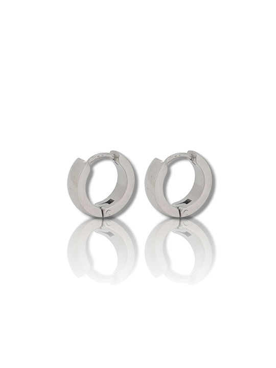 Mentzos Earrings Hoops made of Steel