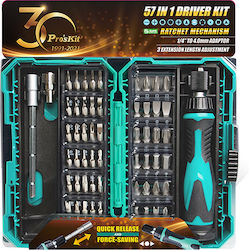 Proskit Set 24 Screwdrivers with 57 Interchangeable Tips