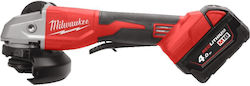 Milwaukee BLSAG125XPD-402X Τροχός με 2 Μπαταρίες 4Ah