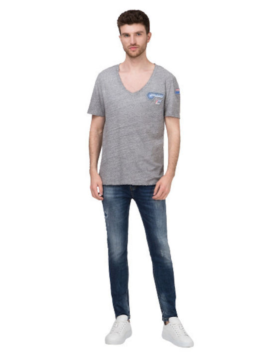 Frankie Morello Men's Short Sleeve T-shirt GRI