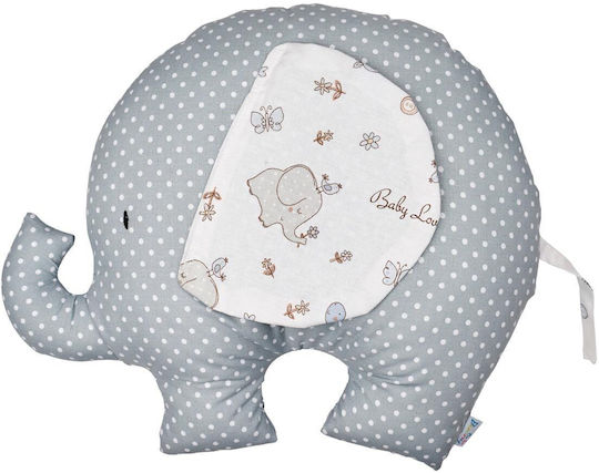 Bunny Bebe Handmade Pernă Decorativă pentru Pătuț Elefănțel Gri 30x40cm Grey with Ecru Foam