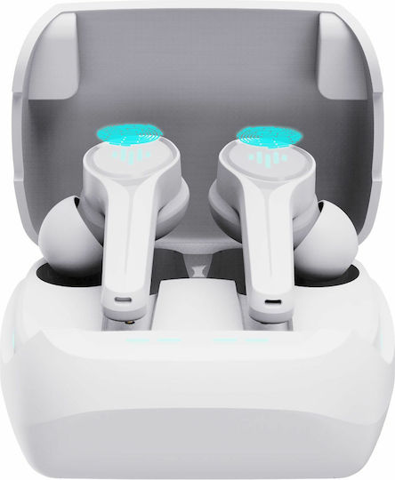Metal Forge Air In ear Bluetooth хендсфри Слушалки с Кутийка за Зареждане Бял