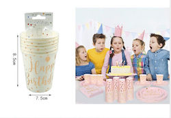 Spring Happy Birthday Ποτήρι για Party 6τμχ