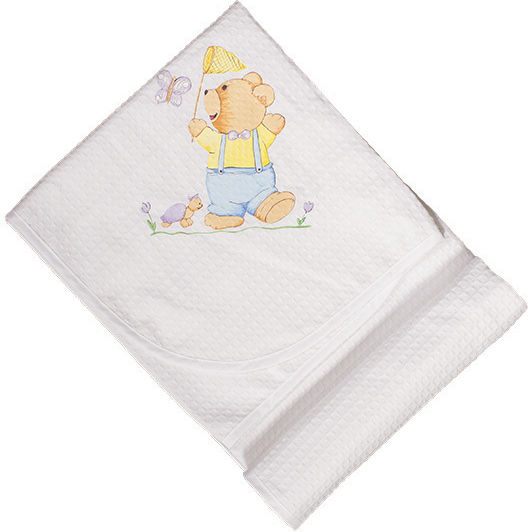 Mother Baby Blanket Nursery Swaddling Blankets Waffle White White 80x90cm