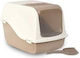 Ikaros Katzentoilette Geschlossen Braun L35 x B60 x H40cm
