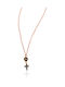 Colier Cu Design Tiara Din Aur Roz 14 Carate Negru