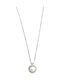 Charm aus Weißgold 14K mit Perlen