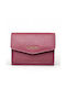 Lavor Small Leather Women's Wallet Cards with RFID Pink