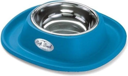 Georplast Edelstahl Schalen Futter & Wasser für Hund & Katze in Silber Farbe