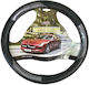 Auto Gs Car Steering Wheel Cover with Diameter 38cm made of Leatherette Black