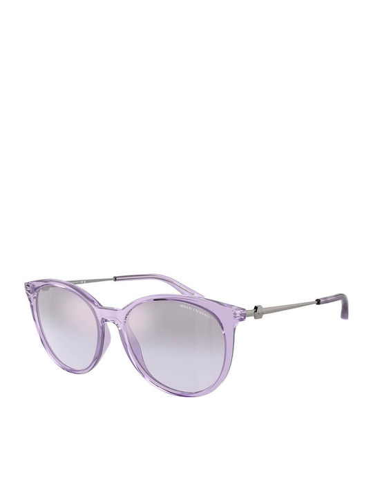 Armani Exchange Γυναικεία Γυαλιά Ηλίου με Μωβ Κοκκάλινο Σκελετό και Μωβ Ντεγκραντέ Καθρέφτη Φακό AX4140S 82367P