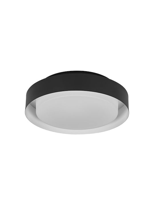 Ledvance Πλαφονιέρα Οροφής με Ντουί E27 σε Μαύρο χρώμα