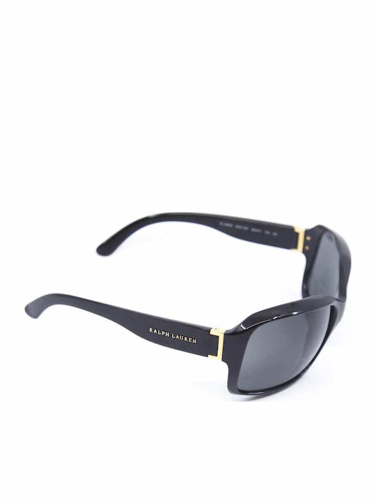 Ralph Lauren Men's Sunglasses with Black Plastic Frame and Black Lens PH8034 500187