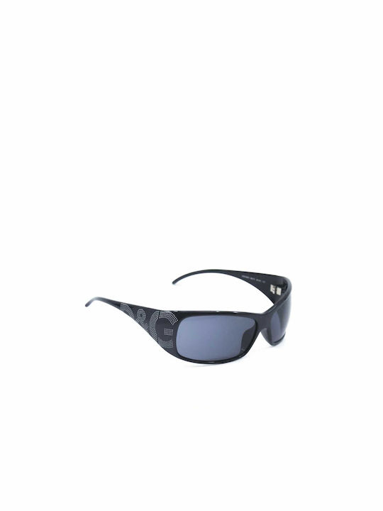 Ralph Lauren Men's Sunglasses with Black Plastic Frame and Black Lens PH8009 500187