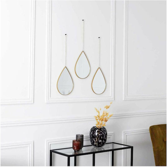 The Home Deco Factory HD0108 Καθρέπτης Ασύμμετρος Χρυσός 27x19cm 3τμχ The Home Deco Factory HD0108 Καθρέπτης Ασύμμετρος Χρυσός 27x19cm 3τμχ