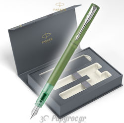 Parker Pen Set (in a paper cassette) Green