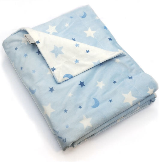 Pierre Cardin Κουβέρτα Αγκαλιάς & Λίκνου Fleece Μπλε Blue 80x110εκ.