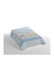 Belpla Blanket Spanish Nursery Swaddling Blankets Velvet Blue Blue 80x90cm
