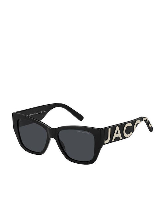 Marc Jacobs Femei Ochelari de soare cu Negru Din plastic Rame și Negru Lentilă MARC 695/S 80S/2K
