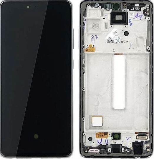 Samsung O ecran OLED cu Mecanism Tactil și Cadru pentru Galaxy A52 (Albastru)