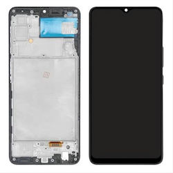 Samsung Екран с Рамка за Галакси М22 (Черен)