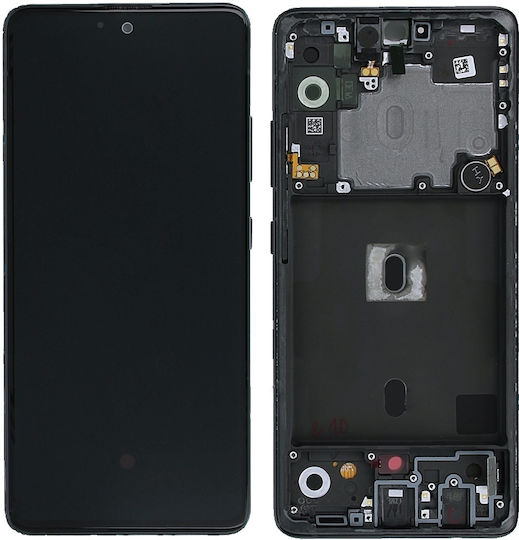 Samsung Οθόνη με Μηχανισμό Αφής για Galaxy A51 5G (Μαύρο)