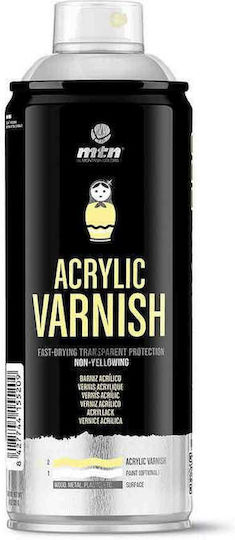 Montana Colors Σπρέι Βερνίκι Ακρυλικό με Ματ Εφέ Διάφανο MTN Pro Acrylic Varnish Matte 400ml