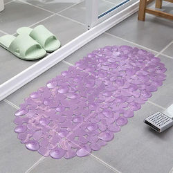 Keskor Bathtub Mat with Suction Cups Purple 34x68cm