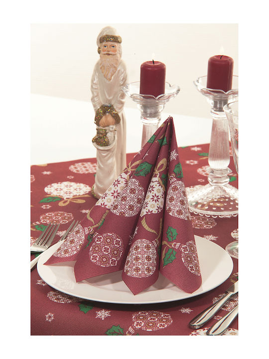 Mank Set Christmas Napkins L40xW40cm 50pcs