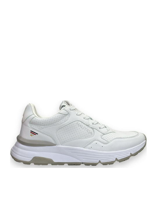 Nautica Ανδρικά Ανατομικά Sneakers Λευκά