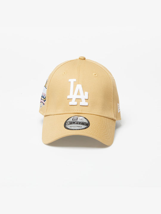 New Era Los Angeles Dodgers Jockey Beige