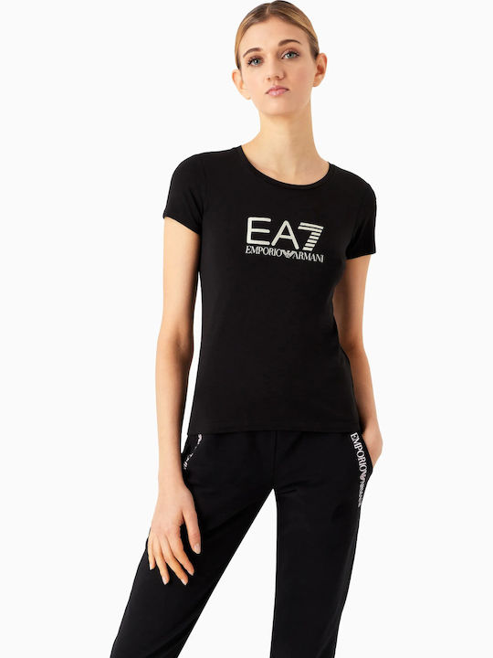 Emporio Armani Дамско Спортно T-shirt Черно