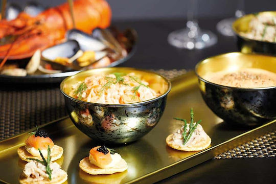 Kitchen Craft Метал Ордьовър Със стойка Черен Ø60xY60см Ш60xД60xВ60см 1бр