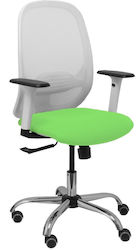 354crrp Reclining Office Chair with Fixed Arms White P&C