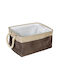 Keskor Storage Basket Fabric Beige 30x20x16cm 1pcs